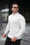 Erkek Balıkçı Zip Yaka Uzun Kollu Triko