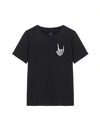 Erkek Baskılı Oversize T-shirt - Siyah