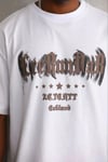 Erkek Baskılı T-Shirt Kısa Kol Bisiklet Yaka Regular Fit Rahat Kalıp Günlük Tişört - Beyaz