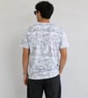 Erkek Batik Desenli Tişört Bisiklet Yaka Kısa Kol Regular Fit T-shirt - Gri