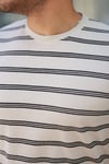Erkek çizgili Kısa Kollu T-shirt