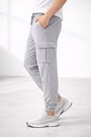 Erkek Jogger Eşofman Altı Regular Fit , Kargo Cepli, Lastikli Paça, Günlük Spor Pantolon - Gri