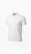 Erkek Pike Kumaş Düğmeli Yaka Regular Fit Günlük Kısa Kol Tişört T-shirt - Beyaz