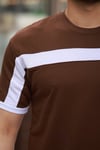 Erkek şerit Detaylı Kısa Kollu T-shirt