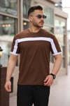 Erkek şerit Detaylı Kısa Kollu T-shirt