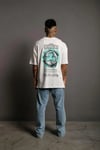 Erkek Sırt Baskılı T-shirt - Beyaz