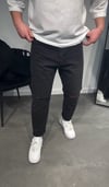 Erkek Siyah Dizi Yırtık Boyfriend Jean