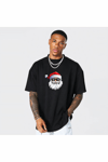 Gözlüklü Noel Baba T-shirt - Siyah