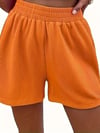 Kadın Askılı Yuvarlak Yakalı Burgu Krop Ve Bluz Short Ikili Takım