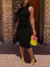 Kadın Bodycon Midi Boy Dalgıç Elbise