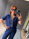 Kadın Fermuarlı Taş Ve şerit Detaylı Ikili Takım