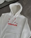 Kışlık Uzun Kol Kapüşonlu SweatShirt - Beyaz