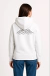 Nihilist Penguen Özel Tasarım Oversize Kapüşonlu Sweatshirt - Beyaz