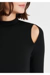 Omuz Dekolteli Crop Bluz – Siyah