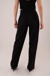 Premium Model Oturtmalı Siyah Pantolon