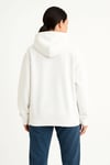 Samuray Ninja Çift Kapşonlu ZIP Fermuarlı Kanguru Çepli Hoodie Maske Detaylı Swetshirt - Beyaz