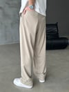 Baggy Kumaş Pantolon Krem