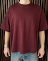 Boxy Fit Tshirt Bordo