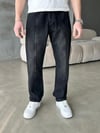 Dikiş Detaylı Regular Jean Siyah 