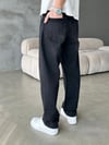 Dikiş Detaylı Regular Jean Siyah 