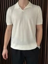V Yaka Triko Tshirt Beyaz