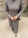 MAREN KULPLU ELBİSE / VİZON