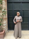 MAREN KULPLU ELBİSE / VİZON