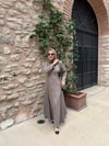 MAREN KULPLU ELBİSE / VİZON