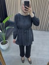 Nare Keten Gömlek /Siyah