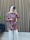 Yoryo Desenli Gömlek /Bordo
