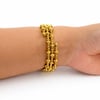 Sarmal Esnek Gold Çelik Bilezik -Kıvrımlı Gold Bileklik | Mikrofiber Takı Bezi Hediyeli