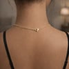 Zirkon Taşlı Minimal Gold Kolye