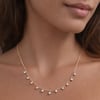 Zirkon Taşlı Minimal Gold Kolye