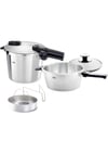 Fissler Vitaquick Premium Buhar Aparatlı 6+3.5 lt Düdüklü Tencere