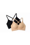 Seamless Bra | Lazer Kesim Dikişsiz Ultra Hafif Balensiz Kadın Sütyen 2'li Set