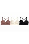 Seamless Bra | Lazer Kesim Dikişsiz Ultra Hafif Balensiz Kadın 3'lü Set
