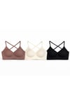Seamless Bra | Lazer Kesim Dikişsiz Ultra Hafif Balensiz Kadın 3'lü Set