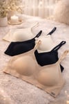 Seamless Bra Light | Lazer Kesim Dikişsiz Balensiz Kadın Sütyen 3'lü Set