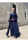 LACİVERT PANTOLONLU ABAYA TAKIM