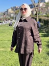 NERVÜR DETAYLI ÖNDEN DÜĞMELİ 2 Lİ TAKIM