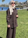 NERVÜR DETAYLI ÖNDEN DÜĞMELİ 2 Lİ TAKIM