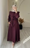 AYLİNA ELBİSE  BORDO