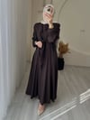 AYLİNA ELBİSE  KAHVERENGİ