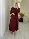 EFİL ELBİSE  BORDO