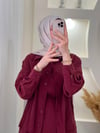 EFİL ELBİSE  BORDO