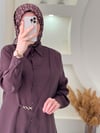 EFNAN TUNİK PANTOLONLU TAKIM KAHVE