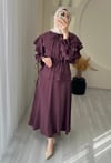 ELİSA ETEKLİ TAKIM BORDO
