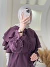 ELİSA ETEKLİ TAKIM BORDO