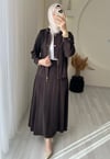 ESRA ETEKLİ TAKIM KAHVERENGİ