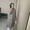 FİLE DETAYLI KAPİŞONLU AYRIBİN GİY-ÇIK GRİ